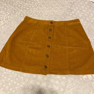 Tan Corduroy Skirt